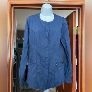 Cherokee scrub jacket-navy blue